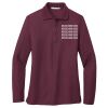 Women's Silk Touch Long Sleeve Polo Thumbnail